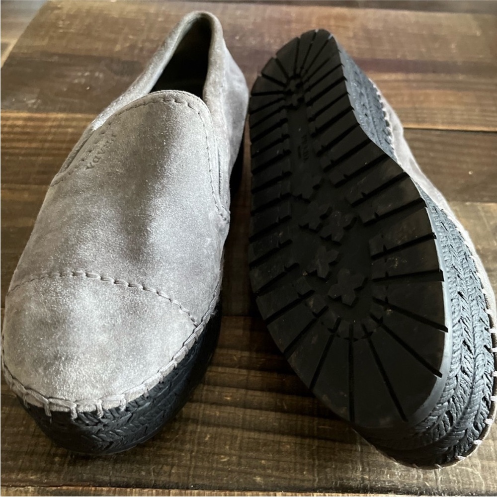 Prada grey suede espadrilles.  Size 39.5.  Size 9. In good condition!! - Picture 4 of 6